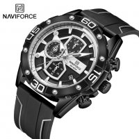 Мъжки часовник Naviforce Хронограф NF 8018T BBW. , снимка 2 - Мъжки - 34875408