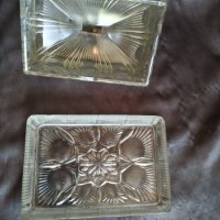 стара кристална купа за масло арт деко, снимка 4 - Антикварни и старинни предмети - 29291648