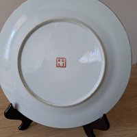 Китайска декоративна чиния , китайски порцелан , снимка 3 - Антикварни и старинни предмети - 38405918