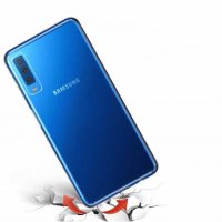 Samsung Galaxy A7 2018 - Силиконов Прозрачен Кейс / Гръб 0.5MM, снимка 2 - Калъфи, кейсове - 35062371
