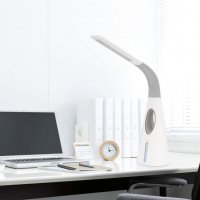 Настолна лампа с Вентилатор ULTRA BRIGHT LED, Регулируема, Бял/Черен, снимка 6 - Лед осветление - 30271834