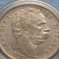 Монета РЕПЛИКА 5 лири 1879г. ИТАЛИЯ Умберто първи 36415, снимка 8 - Нумизматика и бонистика - 42711222