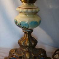 Старинна Електрифицирана Газена Лампа, снимка 2 - Антикварни и старинни предмети - 29232782