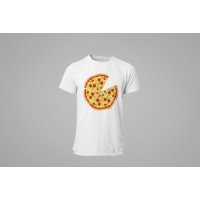 Комплект Мъжка тениска и Детско боди с мотив Pizza,2 броя,Пълноцветна щампа, Не се бели , снимка 4 - Тениски - 31618922