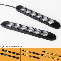 Дневни Светлини DRL с Мигачи- 12 LED /32см. 2 броя А-3574-7, снимка 2 - Аксесоари и консумативи - 39268340