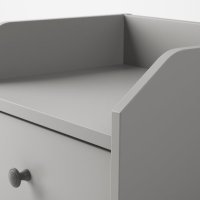 Нощно шкафче в сив цвят, снимка 2 - Шкафове - 40442092