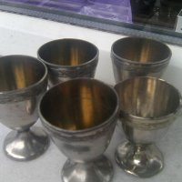 Пет метални чашки за коняк, снимка 1 - Други ценни предмети - 33725094