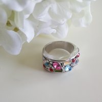 Модни дамски пръстени от стомана, снимка 2 - Пръстени - 38672205