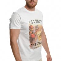 Нова мъжка тениска с дигитален печат на хан Крум, България, снимка 5 - Тениски - 37663123