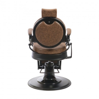 Бръснарски стол Mae - кафяв/черен, снимка 5 - Бръснарски столове - 44635128