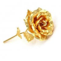 24 каратово позлатена Роза, снимка 7 - Стайни растения - 38104860