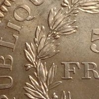 Сребърна монета 50 франка 1975г. Франция Трета република Херкулес за КОЛЕКЦИЯ 26735, снимка 3 - Нумизматика и бонистика - 42833042