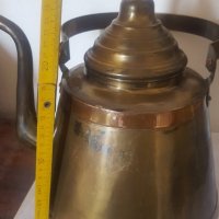 Стар голям меден чайник, снимка 2 - Антикварни и старинни предмети - 35178488