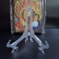 Икона на платно А5 на Пресвета Майка Богородица Закрилница - ръчна изработка . Модел Г. , снимка 6 - Икони - 42689537