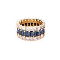 Златен дамски пръстен 10,60гр. размер:58 14кр. проба:585 модел:21887-1, снимка 3 - Пръстени - 44202467