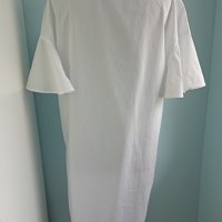 Бяла рокля Benetton M, снимка 5 - Рокли - 36644272