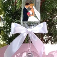 Сватбени чаши, снимка 3 - Сватбени аксесоари - 40412653