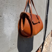 Стара дамска кожена чанта #12, снимка 3 - Антикварни и старинни предмети - 36864139