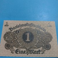 Рядка банкнота една марка 1920 година Германия с червен печат за колекция - 18853, снимка 5 - Нумизматика и бонистика - 31186577