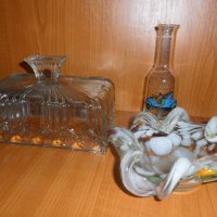 Стъклени неща от миналия век, снимка 1 - Антикварни и старинни предмети - 34518382