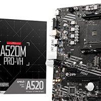 MSI A520M-A PRO Gaming  (AMD AM4, DDR4, PCIe 4.0, SATA 6Gb/s, Dual M.2, USB 3.2 Gen 1, DVI/HDMI, Mic, снимка 1 - Дънни платки - 38648158