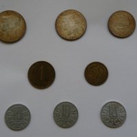 Лот от австрийски монети - 8 броя- от 1960г. - 1973г., снимка 1 - Нумизматика и бонистика - 31537482