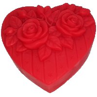 Сапун сърце с рози, снимка 1 - Ръчно изработени сувенири - 37958255