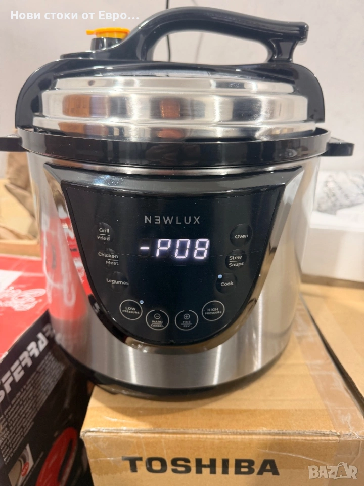 Нов! Мултикукър Newcook, Chef Pot V110, 1000 W, капацитет 6 L, програмируем  Newlux - Електрическа т, снимка 1