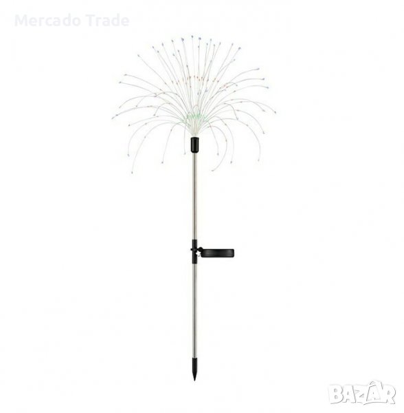 Декоративна лампа Mercado Trade, RGB, Соларна, Фойерверки, 90см, снимка 1