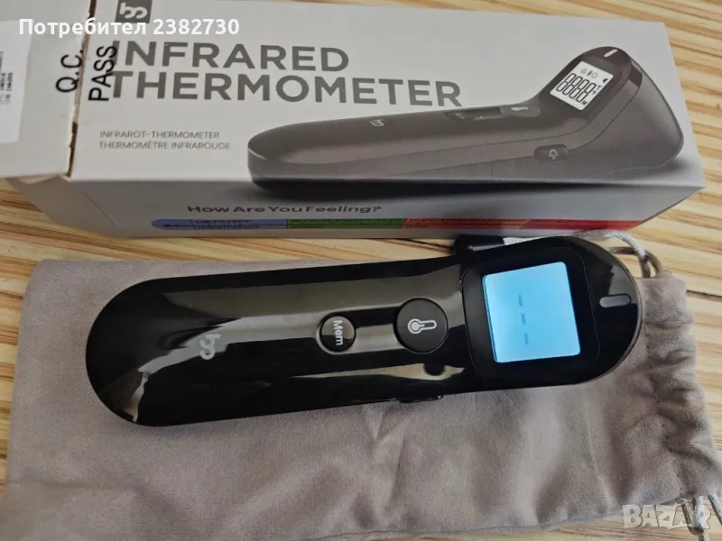 Инфрачервен термометър за чело, снимка 1