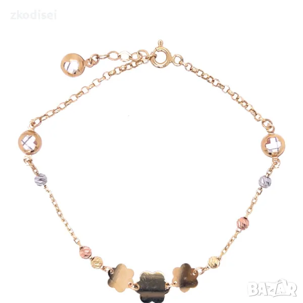 Златна дамска гривна 2,77гр. 19см. 14кр. проба:585 модел:4174-4, снимка 1