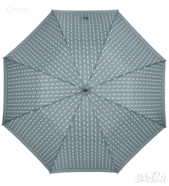 Дъждовен чадър-бастун Автоматичен Veraman White Shapes Lines 86 см, снимка 1