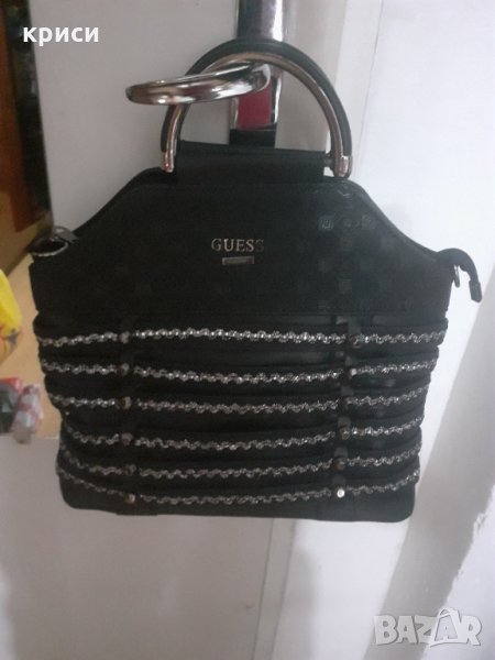 Дамска чанта естествена кожа Guess, снимка 1