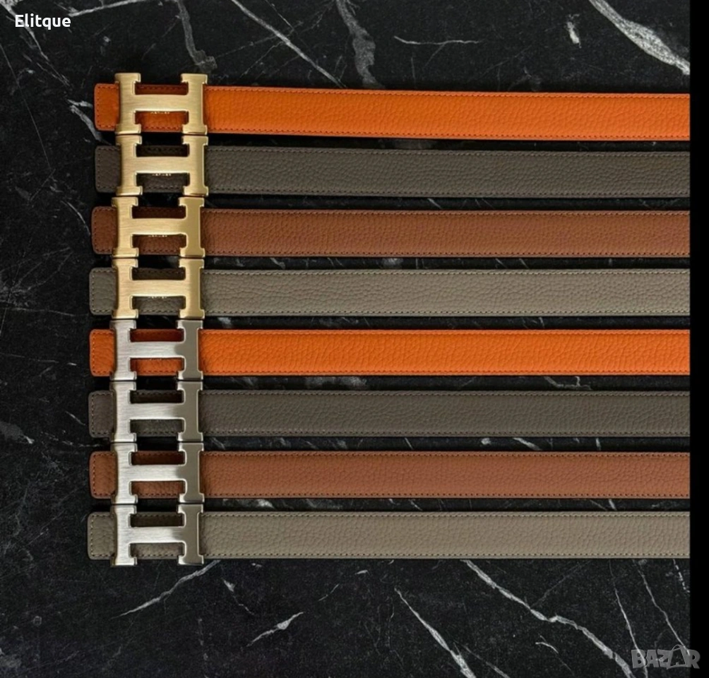 колани от естествена кожа в кутия hermes , снимка 1