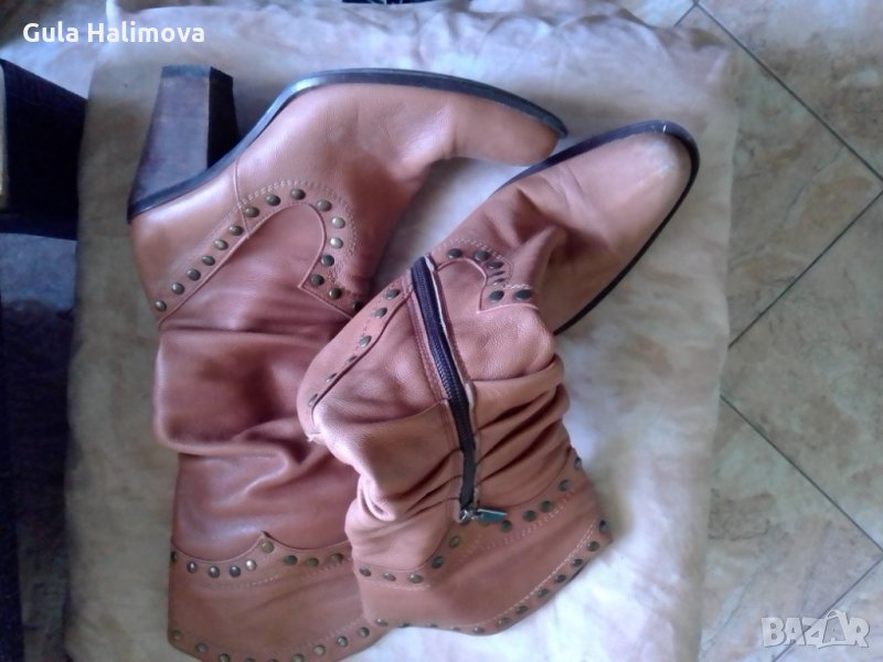 Дамски ботуши естествена кожа, снимка 1