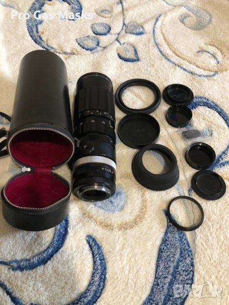 Професионален Голям обектив само за 150 лв. В кожен калъф. Алуминий. , снимка 1