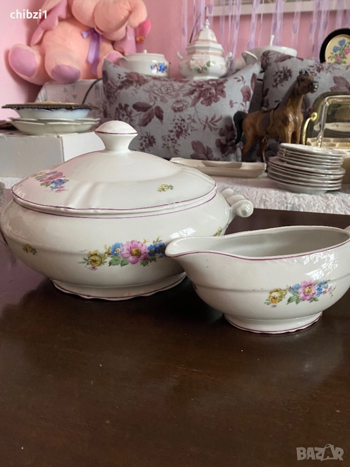 ⚜️Прекрасен, много стар български порцелан, снимка 1