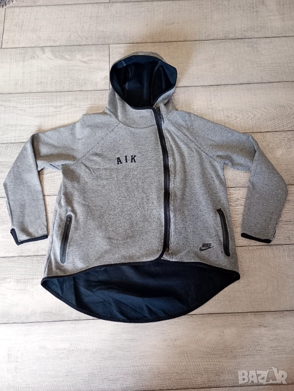 Nike Tech дамски асиметричен суитшърт с качулка размер L, снимка 1