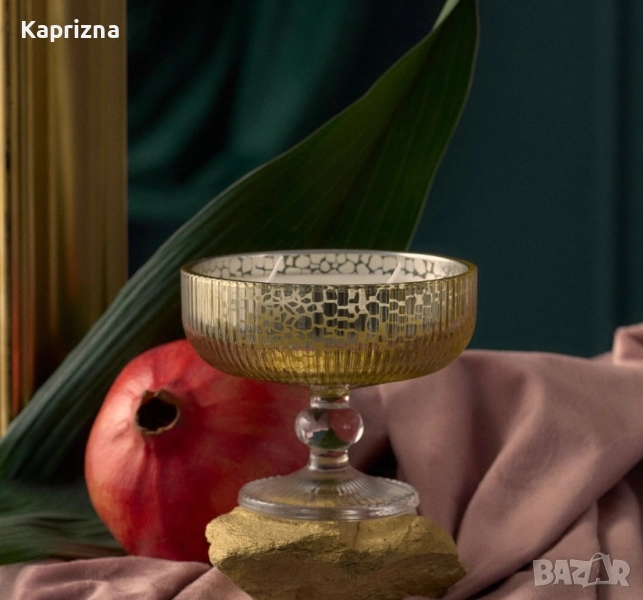 Последни бройки Луксозна ароматна свещ в чаша, снимка 1