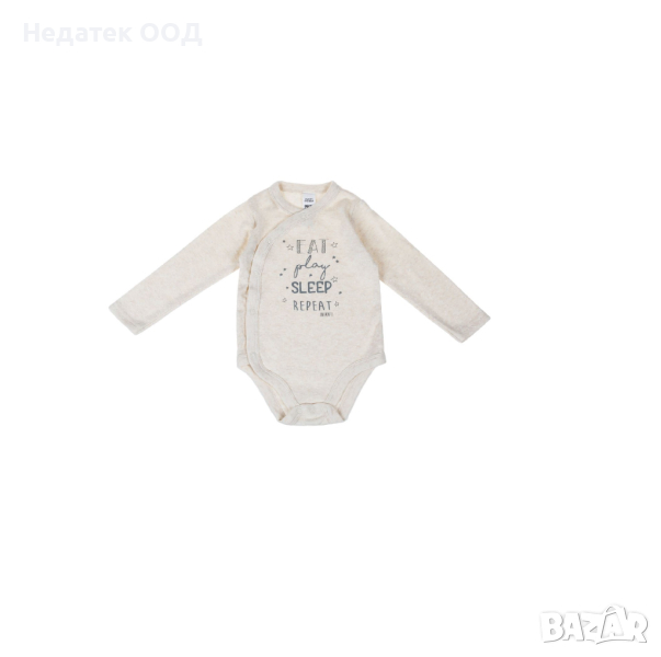  Бебешко боди, за момче, бежово, 6-9м, снимка 1