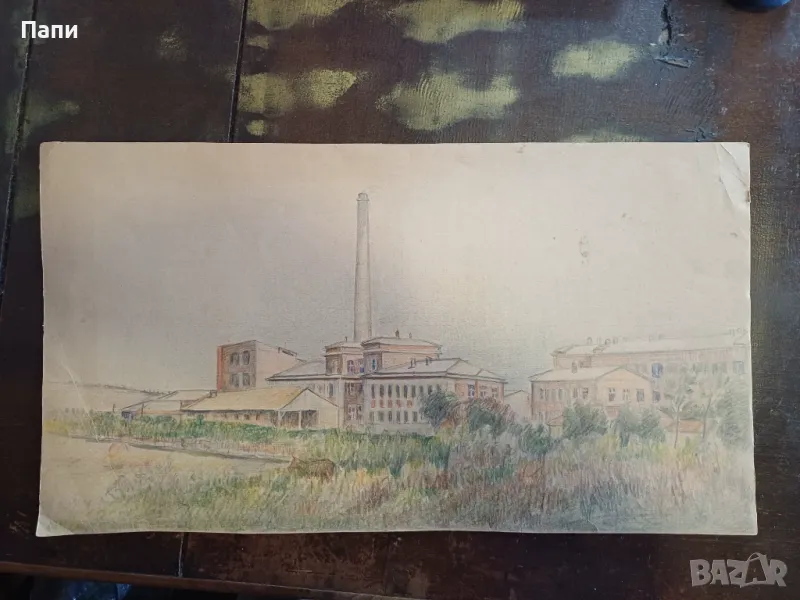 Цветен молив от Коста Петров 1894-1973, снимка 1