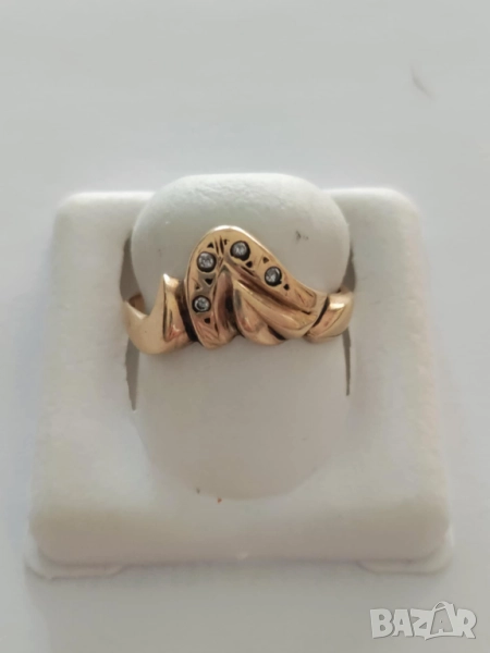 Златен пръстен 48839, снимка 1