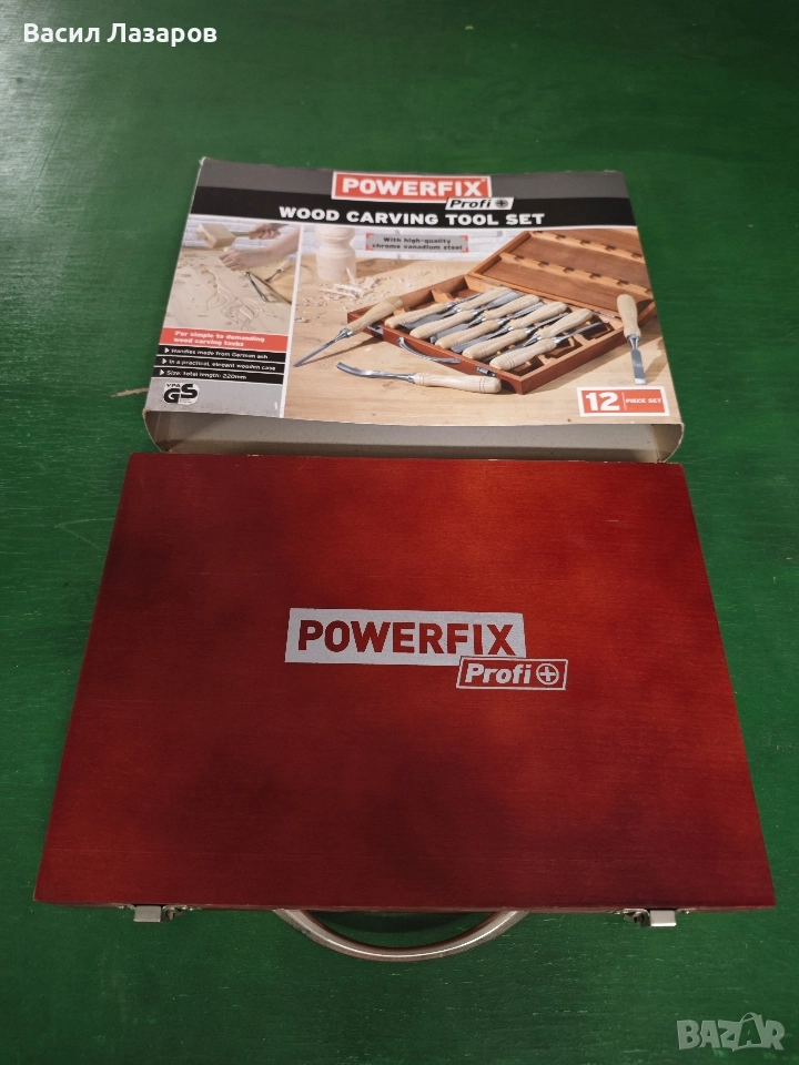 Pawerfix profi комплект за дърворезба ,включва 12 части чисто нов , снимка 1