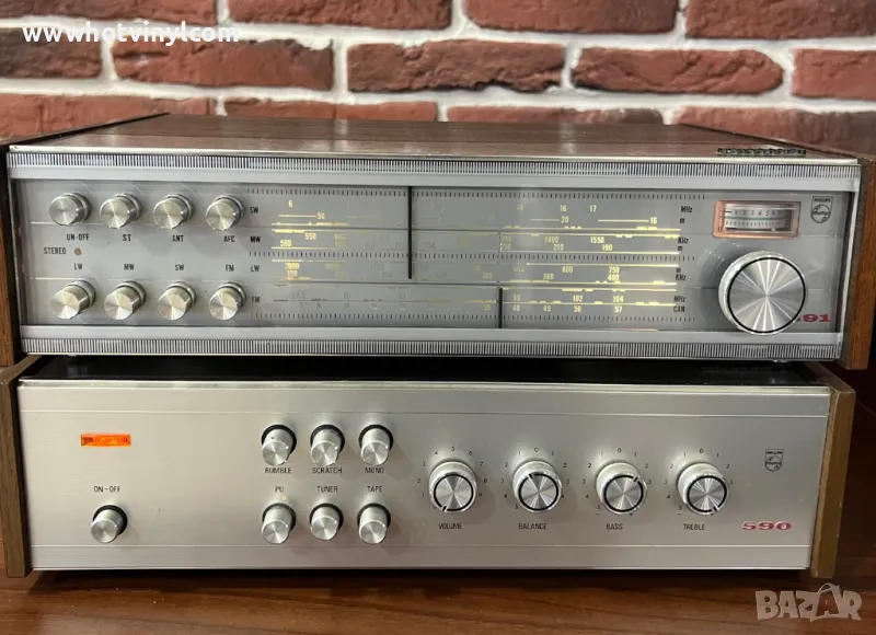 2 Комплекта Усилвател PHILIPS - RH-590 и тунер PHILIPS - 691, снимка 1