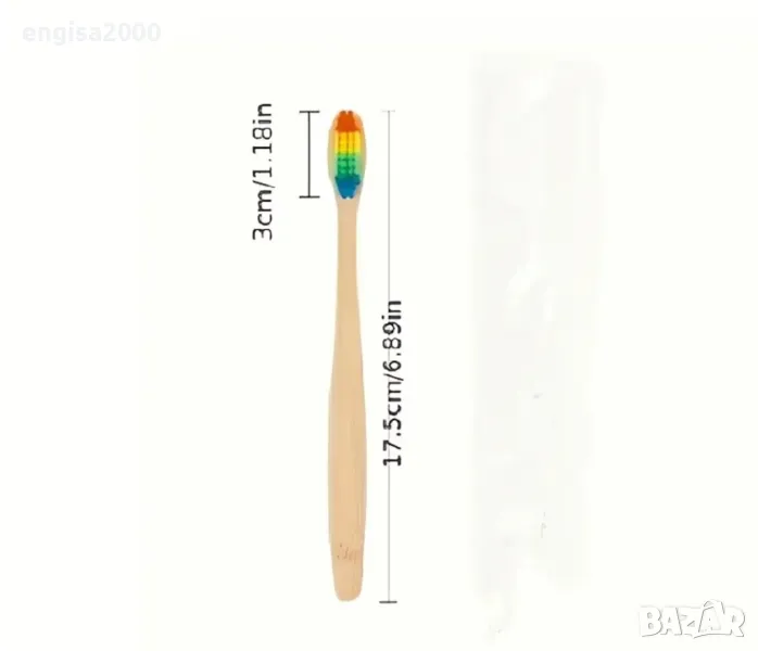 ПРОМО! Меки бамбукови четки за зъби, снимка 1