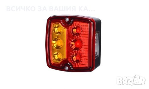  Малък LED ЛЕД стоп за ремарке/камион с 6 диода, 12-24V, снимка 1