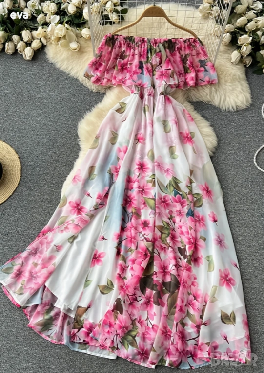 Нови дамски рокли, размери Л, ХЛ, снимка 1