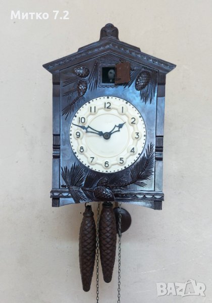 стенен часовник с кукувица, снимка 1