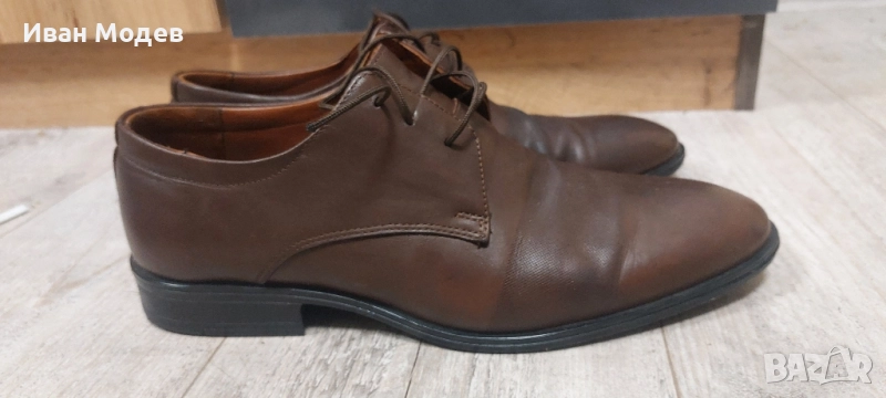 👌Продавам нови кафяви обувки естествена кожа в гаранция на Пещера., снимка 1