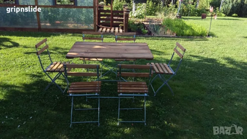 сгъваеми маси от дърво и метал, снимка 1